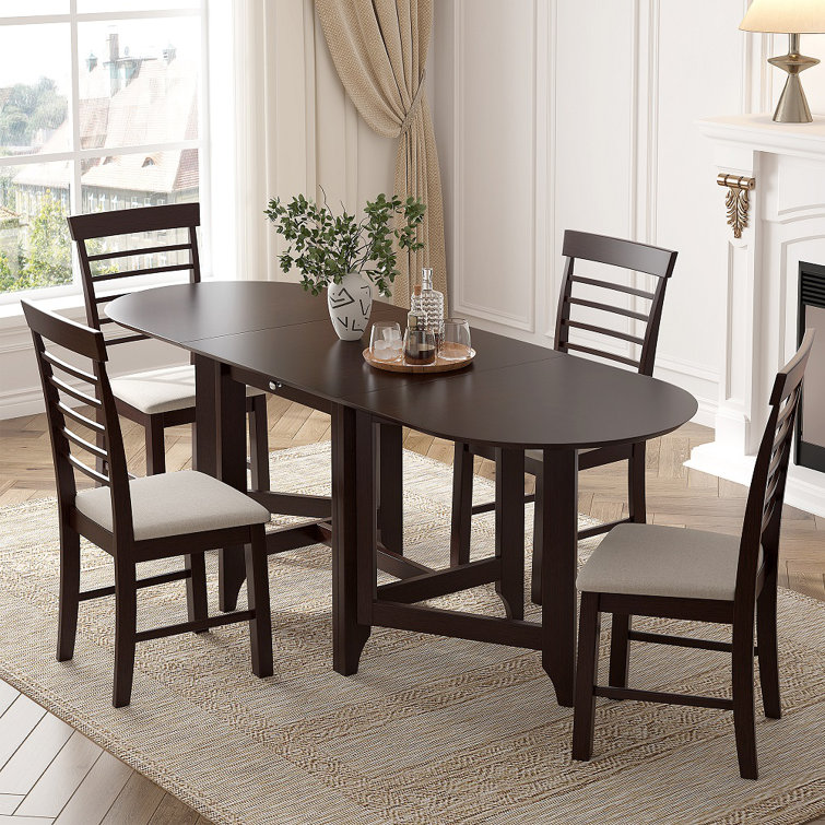 Drop leaf best sale dining table set